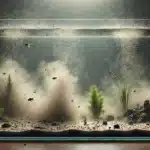 Cloudy fish tank water after adding unwashed substrate to the aquarium