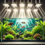 How Long Should Aquarium Lights Be On? - fish tank with excess lighting