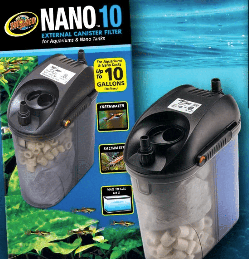 nano canister filter for shrimp tank