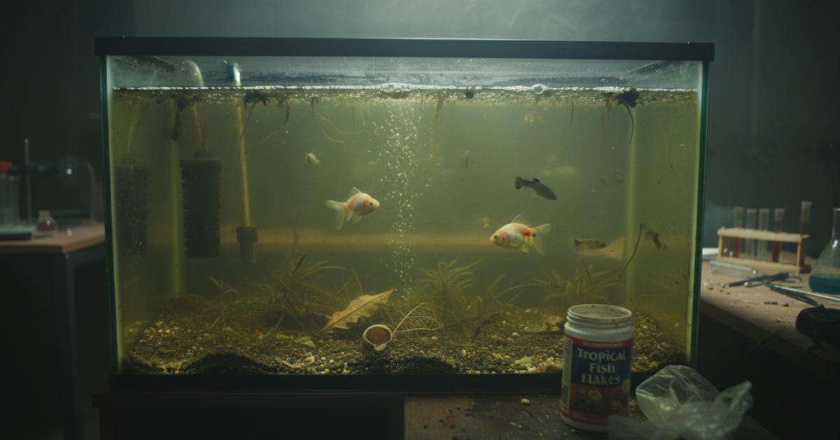 why fish tank water smells bad