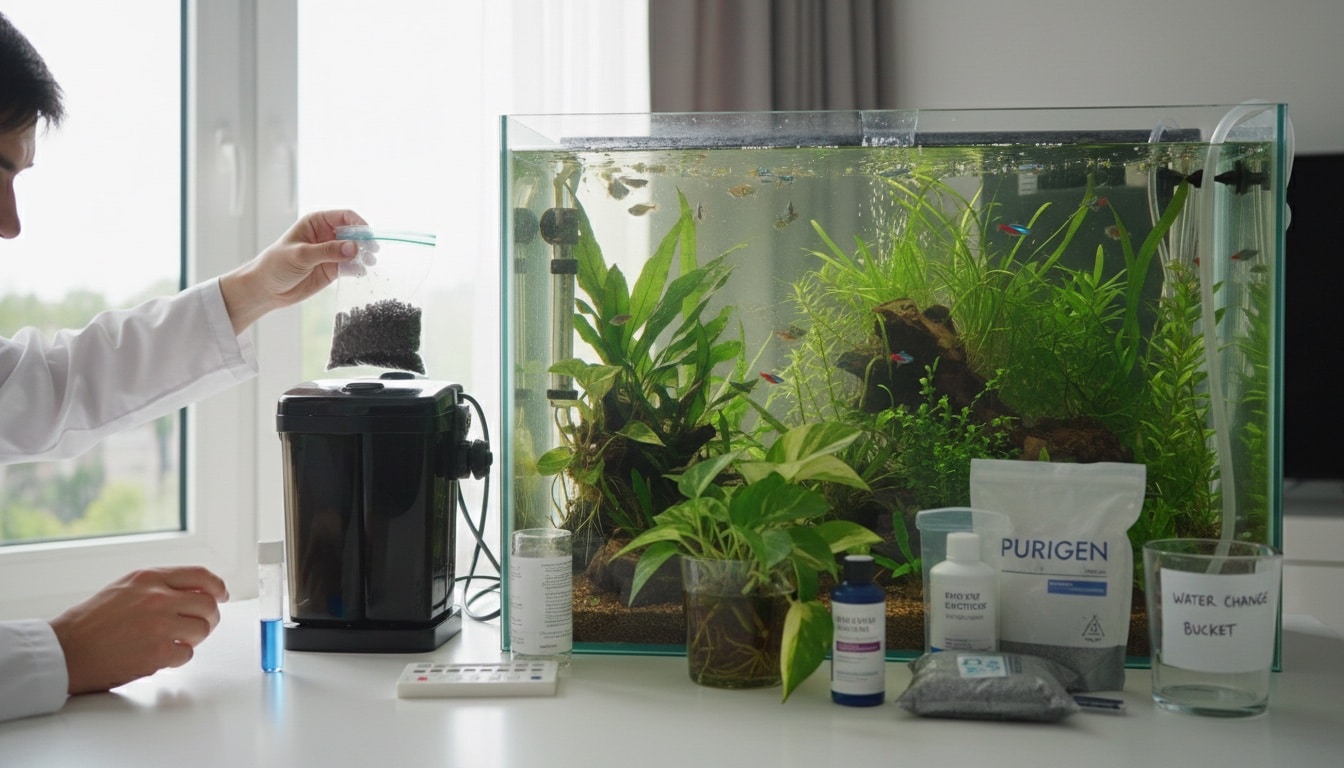 how lower nitrates in aquarium