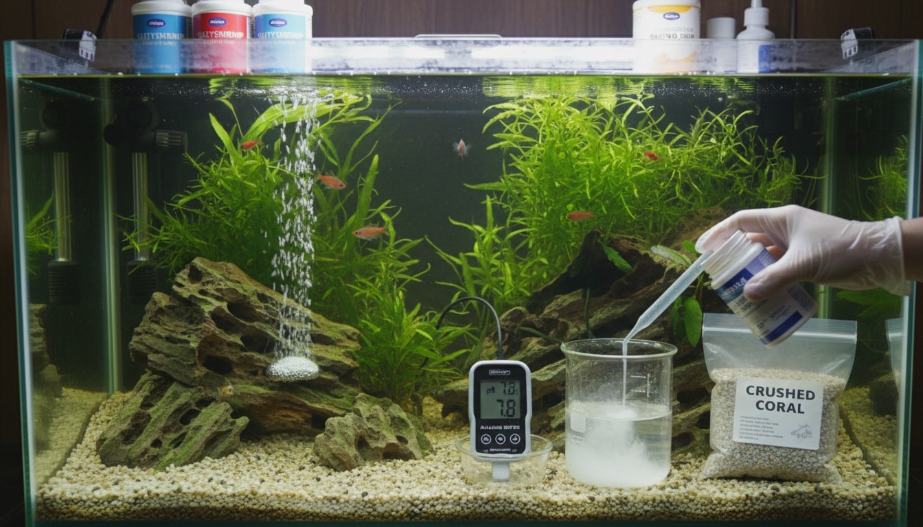 how to raise aquarium ph