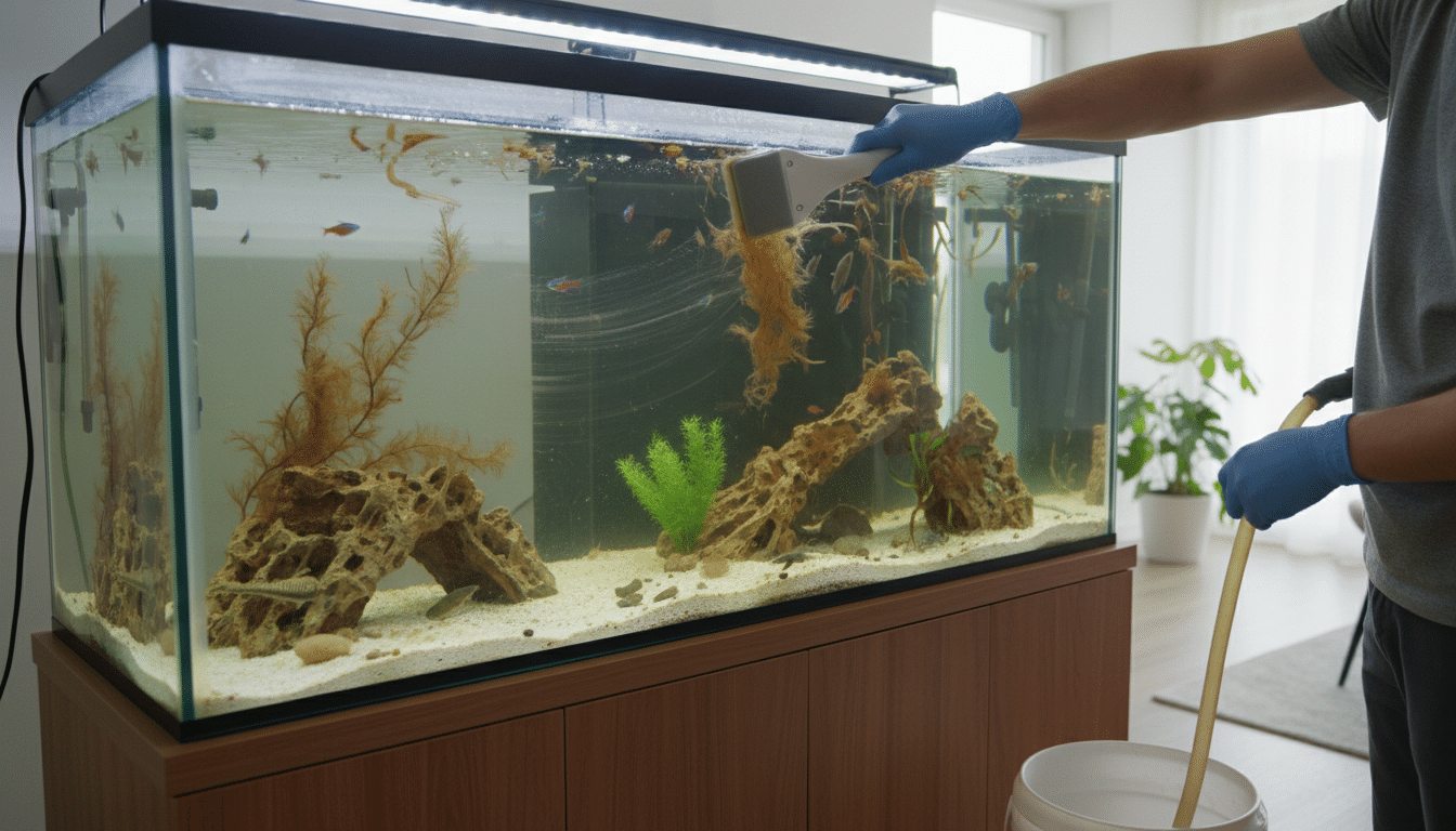 How to Remove Brown Algae from Fish Tank