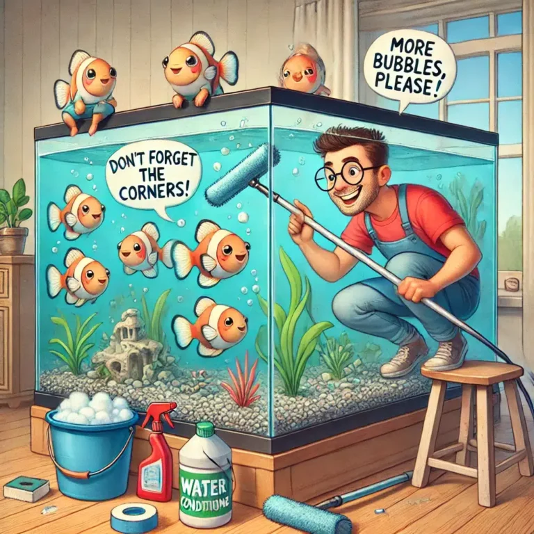Keeping the fish tank clean