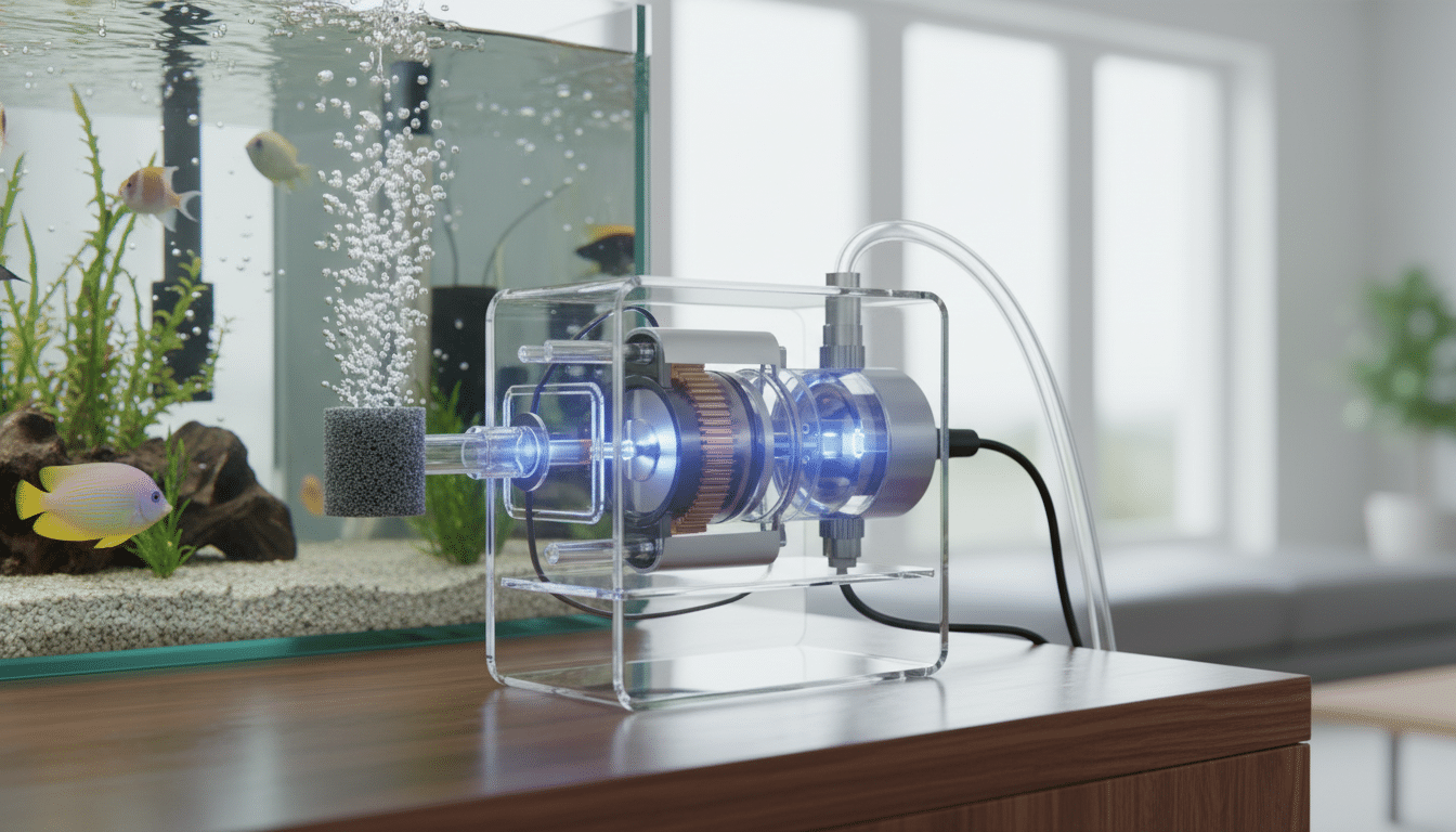 how a fish tank air pump works