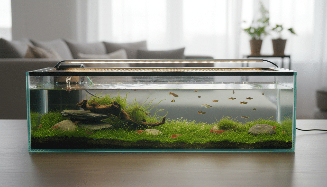What type of fish tank is easiest to maintain?